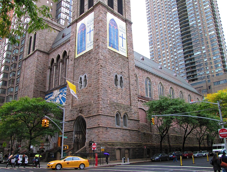 Explore a Igreja de São Paulo Apóstolo de Nova York, uma das 10 melhores igrejas católicas de Nova York. Missa perto de mim, Horários de Missa.
