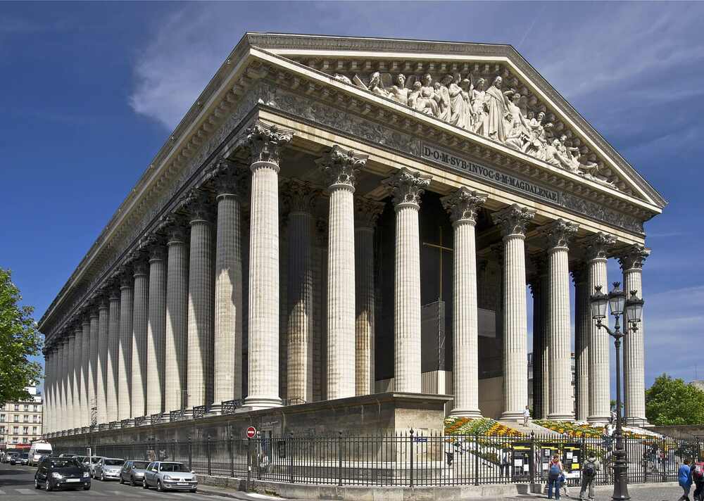 Igreja da Madeleine. Descubra as 11 igrejas católicas imperdíveis em Paris.