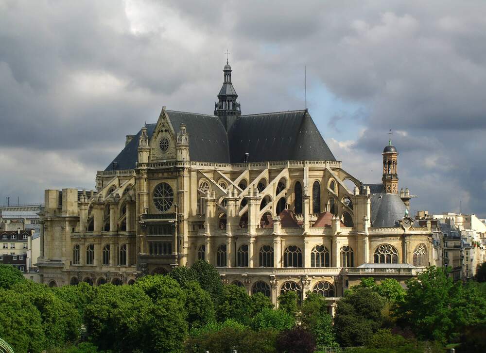 Igreja de Saint-Eustache. Descubra as 11 igrejas católicas imperdíveis em Paris.