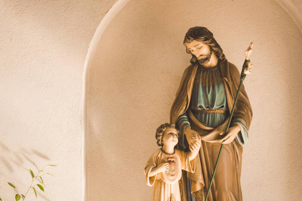 San Jose y Jesús. Novena a San Jose.