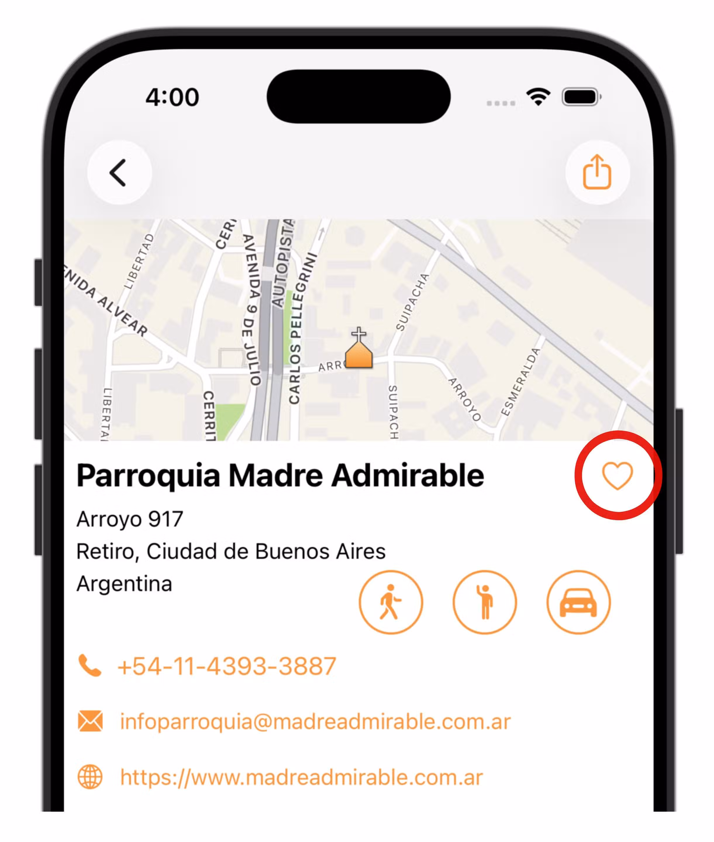 Favoritos na ficha da igreja (1)