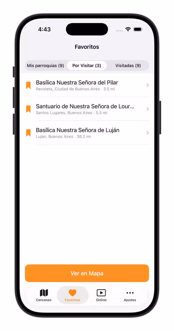 Igrejas que Quero Visitar - Paróquias Favoritas - Horários de Missa