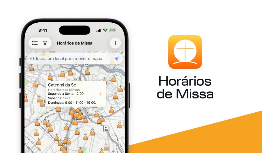 Como procuro missas em outra cidade?