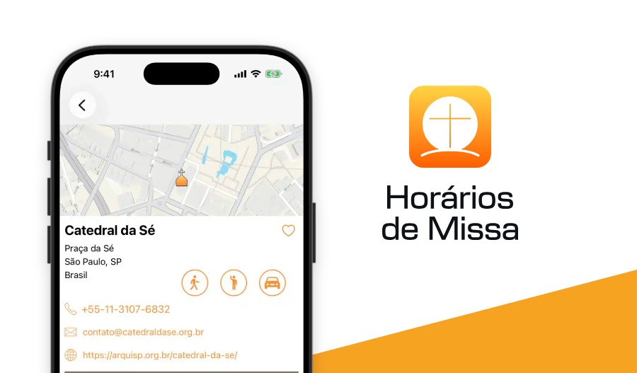 Como abro a rota até a igreja?