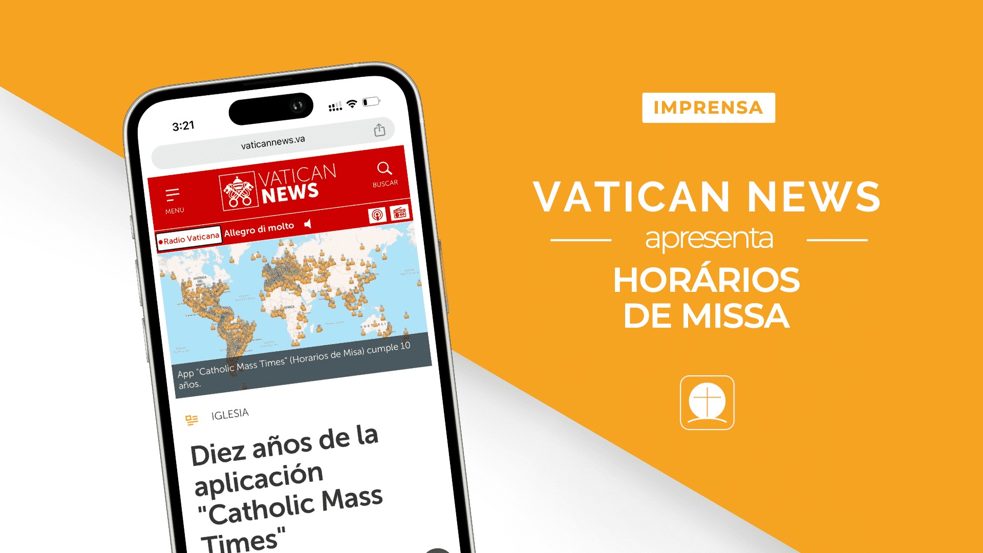 Vatican News apresenta o aplicativo Horários de Missa